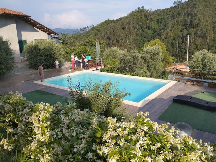 Villa Degli Ulivi Tivegna Luaran gambar